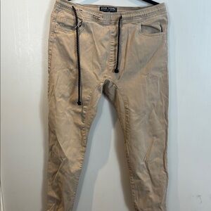 Zoo York Tan Sweatpants Joggers with Tapered Fit
